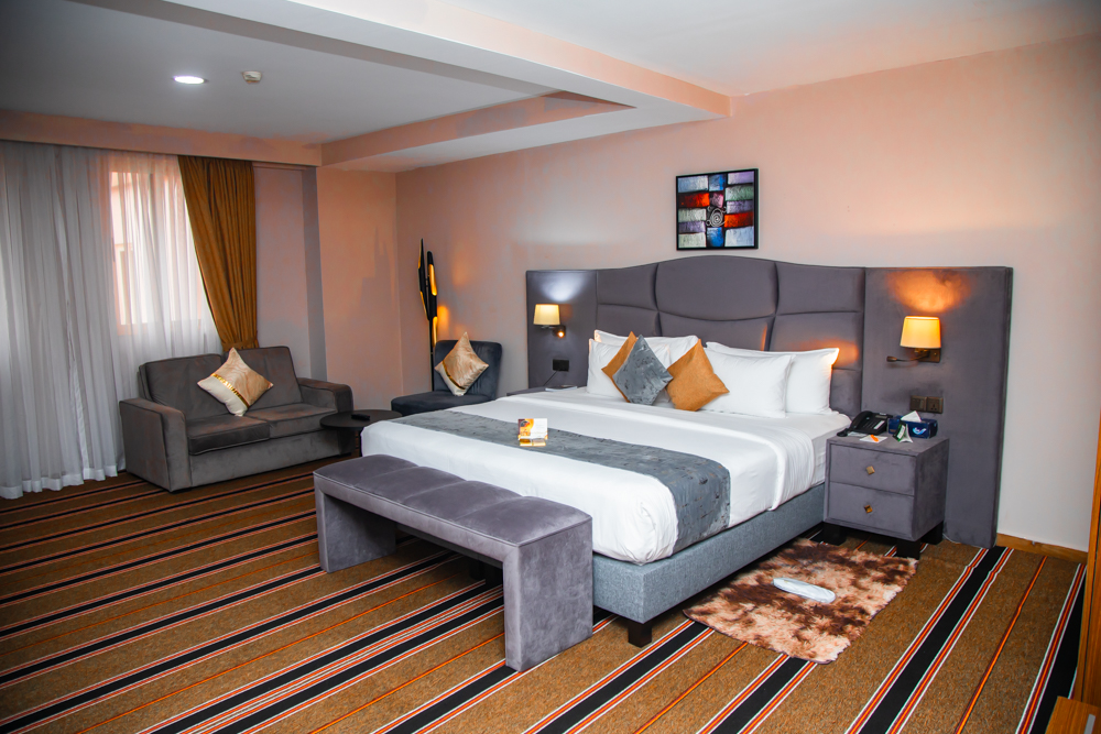 Guest room at AH Hotel