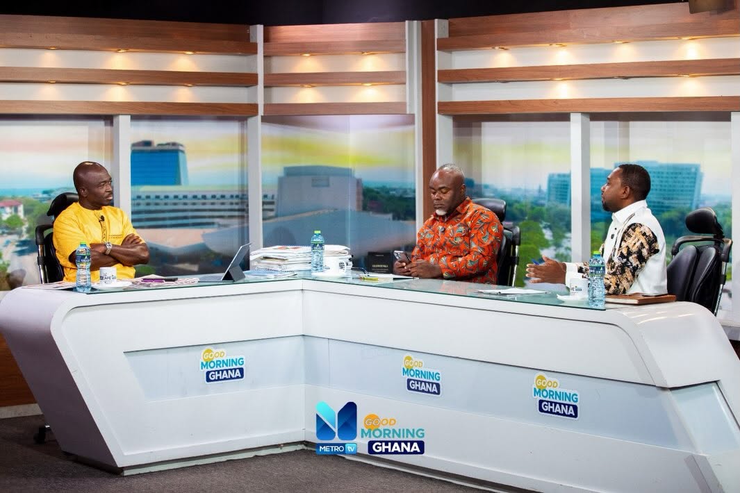 Metro TV studio during a live discussion
