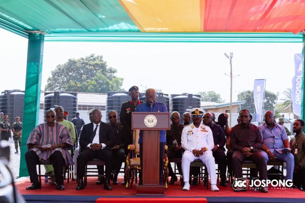 President unveils Joseph Siaw Agyepong Young Soldiers Block for the 37 Military Hospital at 2.34.15 PM 1 Jospong Group